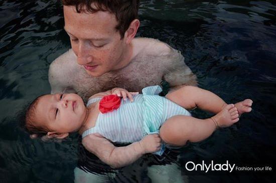 Mark Zuckerberg与孩子